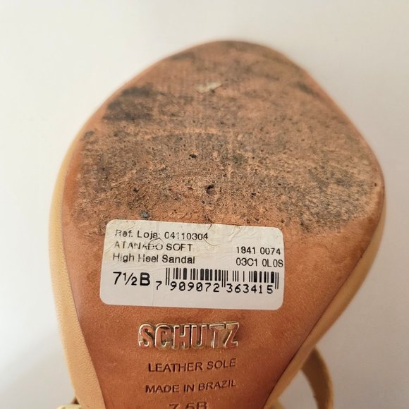 Schutz Atanado Soft High Heel Sandals Booties - Picture 6 of 7